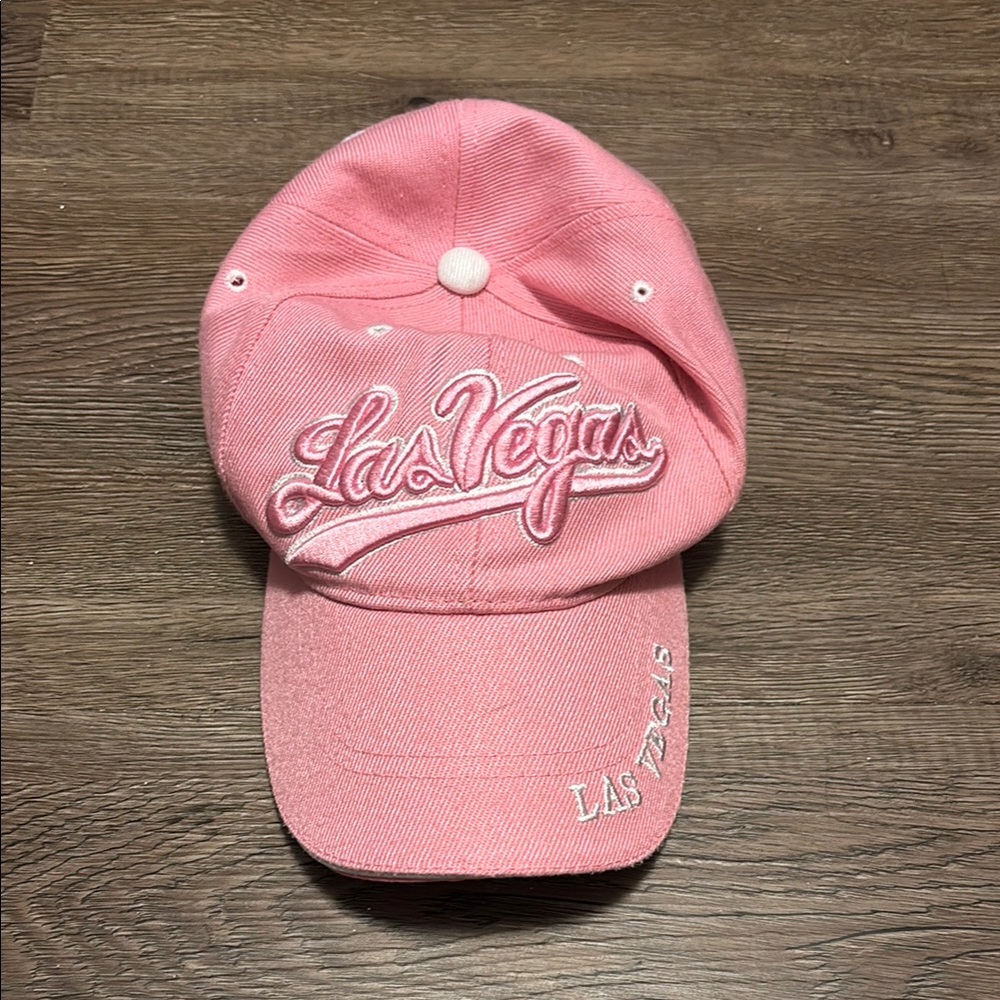 women’s bubblegum pink las vegas baseball cap